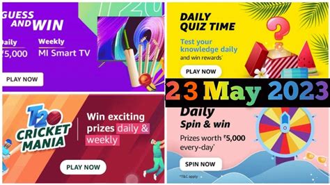Amazon New Quiz Amazon Daily Spin And Win Answers ‎abmquizchannel