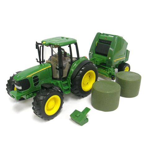 John Deere Ertl 116 Big Farm Tractor And Hay Balertoykidschildren