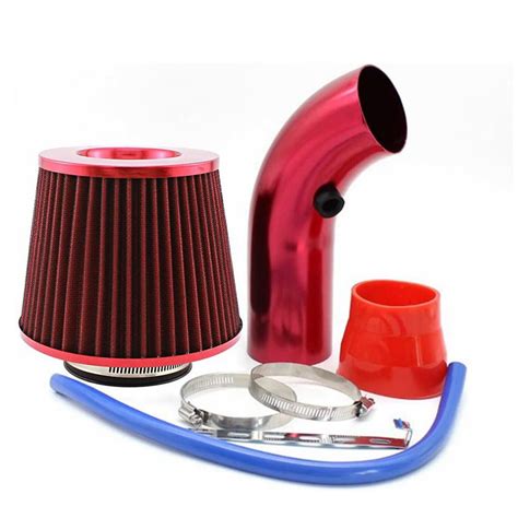 Car Cold Air Intake Filter 3 Power Flow Hose Induction Pipe Kit
