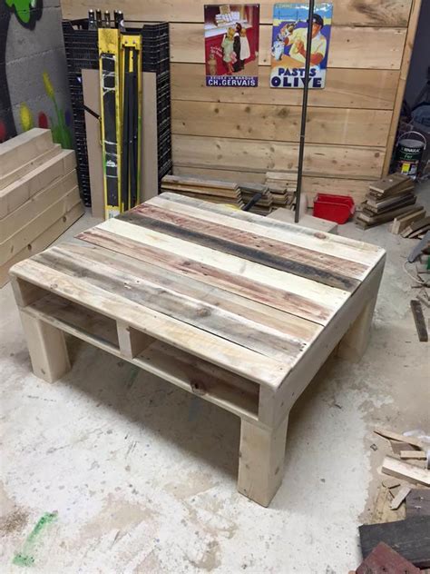 Pallet Coffee Table From Reclaimed Wood 99 Pallets