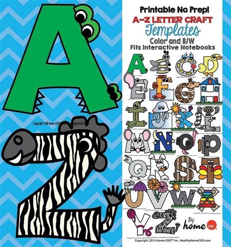 Printable Letter Craft Templates Letter A Crafts Preschool Letter