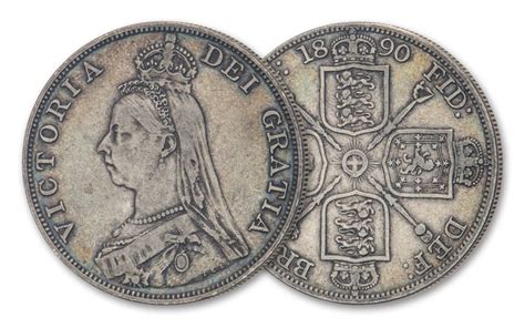 18871890 Great Britain Silver Double Florin Queen Victoria Jubilee Vf