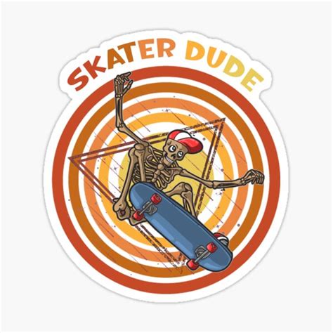 Skater Dude Sticker For Sale By Inasalaeshop Redbubble
