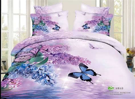 Twin Full Queen Size 3d Purple Bedding Sets Full Size Comforter Sets