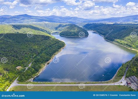 Summer Mountain Lake From Above Stock Photo Image Of Grass Nature