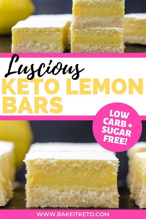 I know some of you cannot have almond flour. Keto Lemon Bars | Recipe | Lemon recipes, Lemon coconut ...