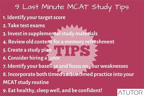 101 emt last minute study tips. 9 Last Minute MCAT Study Tips - A Tutor