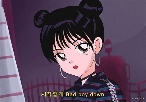Bad Boy As A 90s Anime On We Heart It