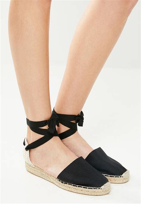 Classic Espadrille Black Espadril Pumps And Flats