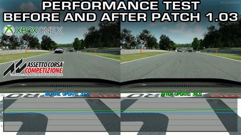 Assetto Corsa Competizione Xbox One X Performance Test Before And