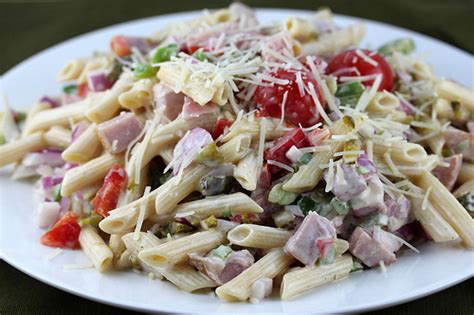 Easter dinner ideas without ham (or lamb). Ham Pasta Salad Recipe - BlogChef