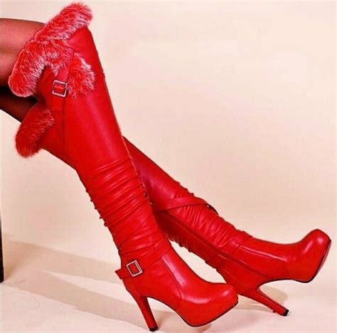 fashion boots leather thigh boots boot pumps red boots otk new week fashion boots over
