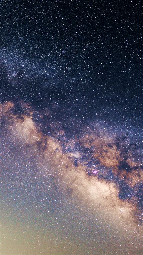 Download Wallpaper 800x1420 Milky Way Starry Sky Stars Space Iphone