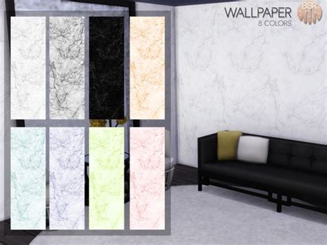 8 Colors Found In Tsr Category Sims 4 Walls Sims 4 Cc Furniture