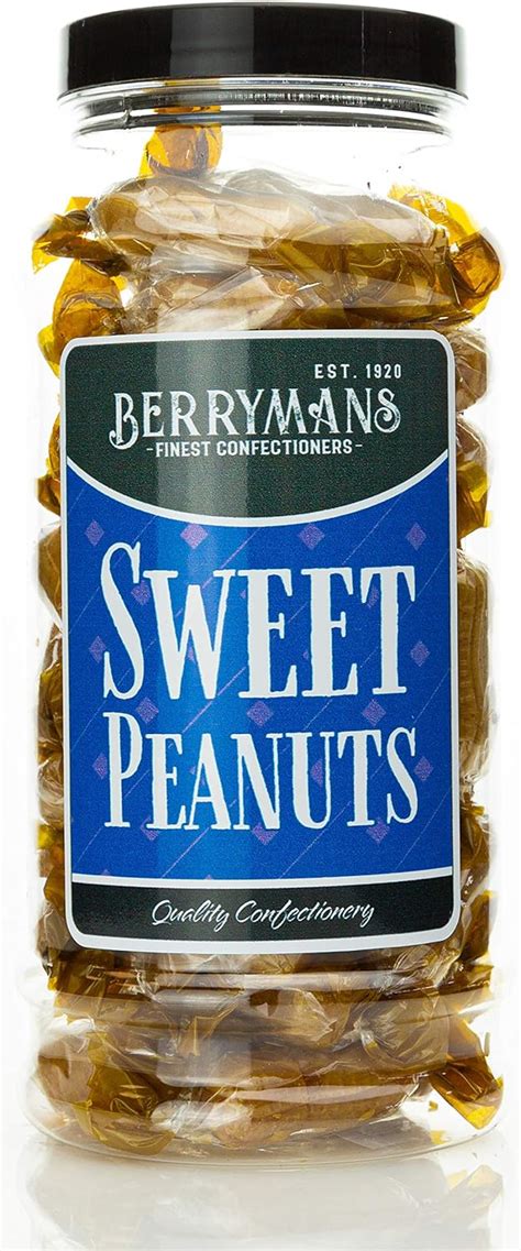 Original Sweet Peanuts Retro Sweets T Jar By Berrymans Sweet Shop