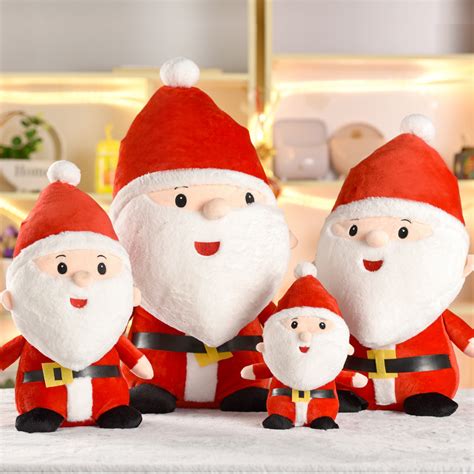 Aanbieding 25cm 30cm 50cm Santa Claus Doll Christmas Stuffed Plush Toy
