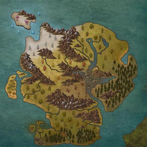 My First Attempt At A Continent Map For My Dandd Thoughts Inkarnate