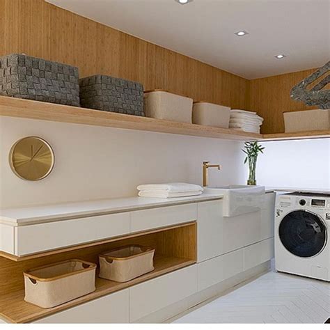 Classy Laundry Room Update Showing Off Minimalist And Modern Interior