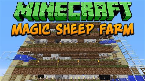 Minecraft Magic Sheep Farm Tutorial Youtube