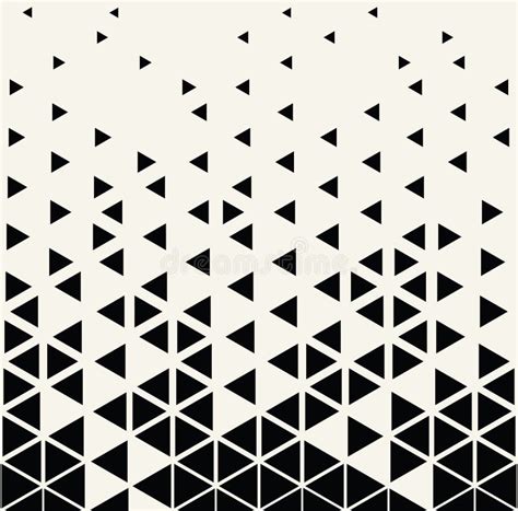 Modèle Tramé De Triangle De Deco Dimpression Noir Et Blanc Géométrique