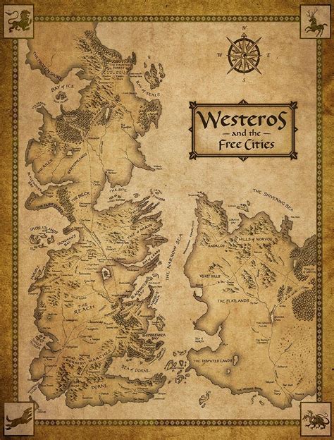 Map Of Westeros The T Maps Of The World
