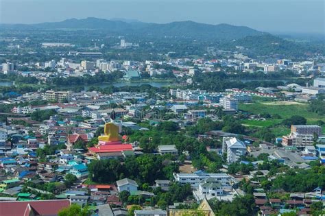 Beautiful View Of The City Of Nakhon Sawan Province, Thailand Stock Image - Image of landscape ...