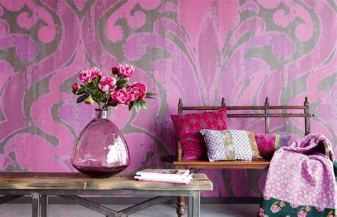 Bohemian Pink Eclectic Wallpaper Interior Desing Interior And Exterior
