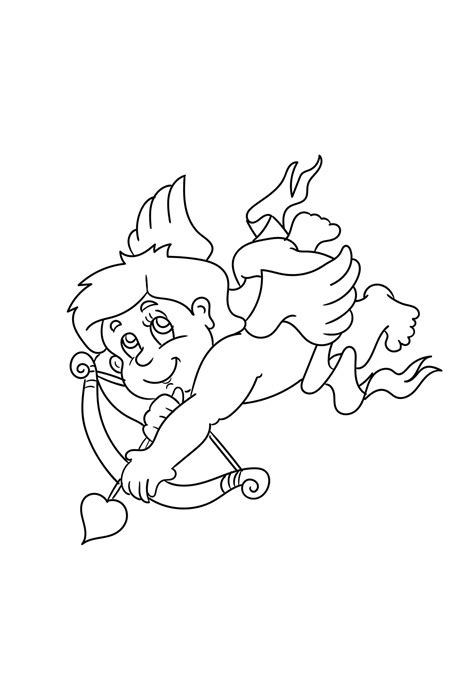 Printable Cupid Coloring Pages