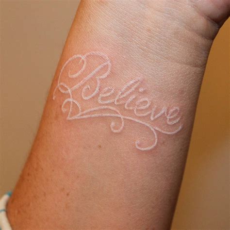 40 Beautiful White Ink Tattoos You Will Love