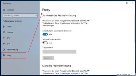 In vielen netzen übernehmen sogenannte proxies die funktion eines vermittlers. Windows 10 Proxy einstellen | IT-Learner
