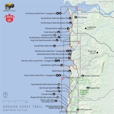 Oregon State Parks Camping Map Printable Map
