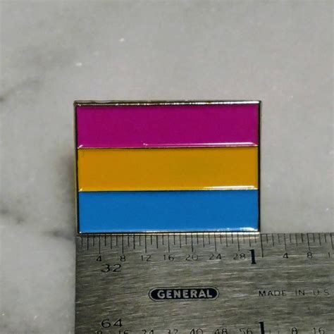 Pansexual Pride Flag Enamel Lapel Pin Etsy Australia