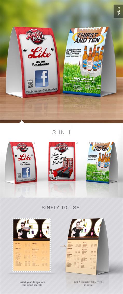 Paper Table Tent Mock Up Template Vol2 By Itembridge On Deviantart