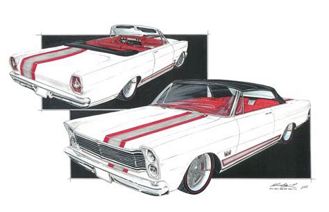 Dave Kindigs Concept Sketches Ford Galaxie Galaxie Ford Classic Cars