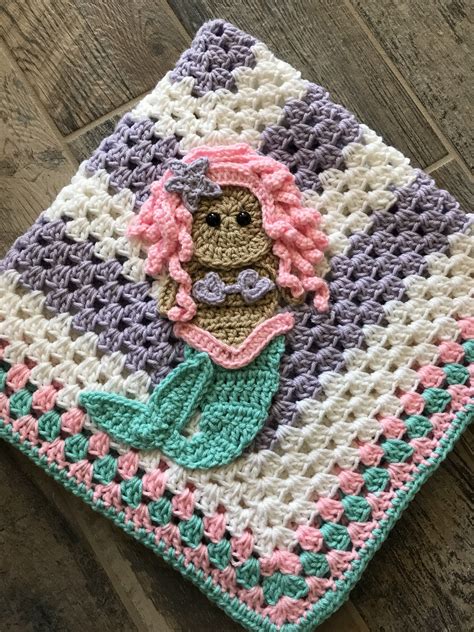 Mermaid Baby Blanket Crochet Baby Blanket Beginner Crochet Baby