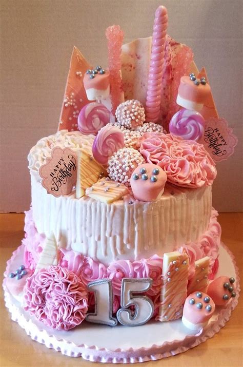 15th Birthday Loaded Drip Cake Drip Cakes Cake Desserts