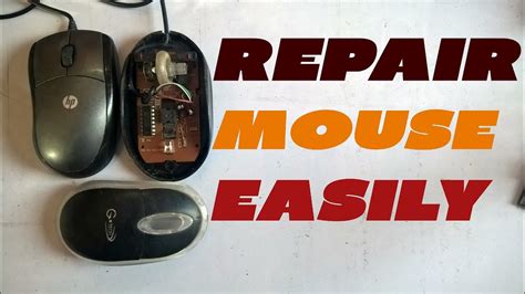 Repair Hp Computer Mouse And All Youtube