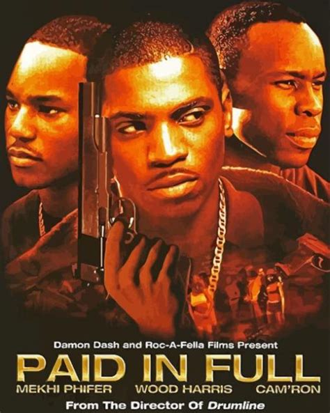 Paid In Full Poster Paint By Number Numpaints Paint By Numbers