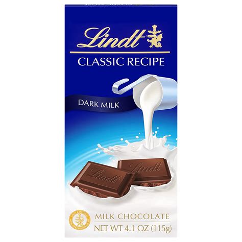 Amazon Com Lindt CLASSIC RECIPE Dark Milk Chocolate Bar Milk