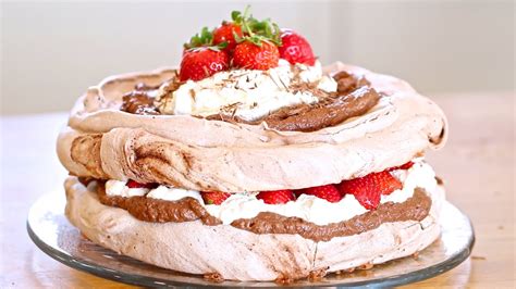 Chocolate Pavlova With Strawberries And Cream Gemma S Bigger Bolder Baking Episode Youtube