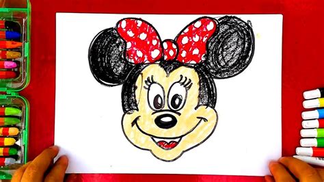 How To Draw Minnie Mouse Youtube