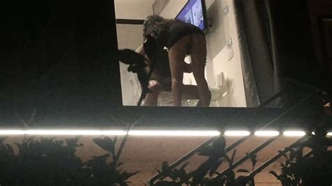Voyeur Caught Girl Giving Handjob Through Hotel Window Xhamster