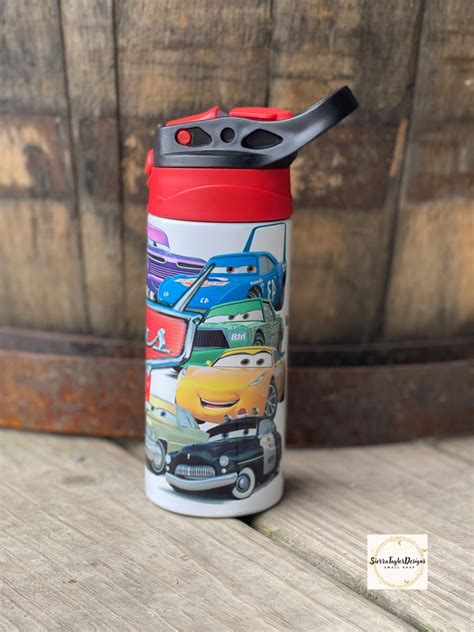 Cars Sippy Cup Cars Waterbottle Lightening Mcqueen Cup Etsy