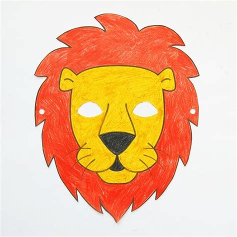 Printable Lion Mask Printable Animal Masks Animal Masks Craft