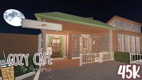Another full pink cafe build again! COZY CAFE (No Gamepass) | Bloxburg Build - YouTube