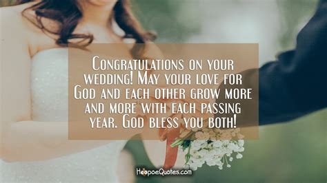 Congratulations On Your Wedding May Your Love For God And Each Other