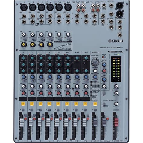 Yamaha Mw12cx 12 Channel Usb Mixer With Compression And Fx Walmart