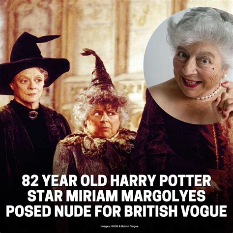 82 Year Old Harry Potter Star Miriam Margolyes Posed Nude For British