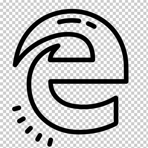 Computer Icons Microsoft Edge Png Clipart Area Black And White