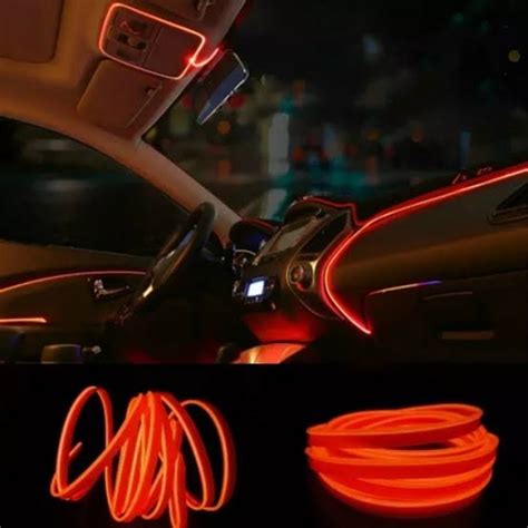 Fita De Led Tipo Neon Iluminação Painel Interior Carro 5m